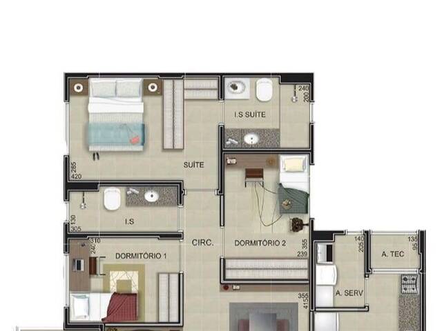 #144 - Apartamento para Venda em Cascavel - PR - 2