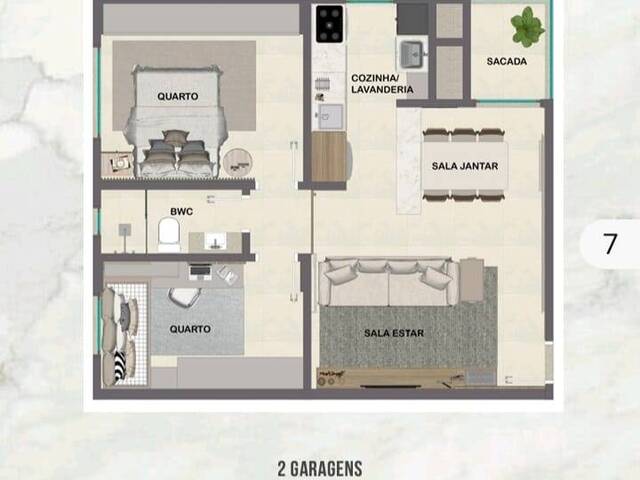 #163 - Apartamento para Venda em Cascavel - PR - 3