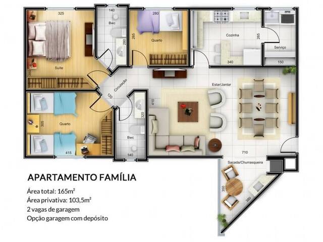 #280 - Apartamento para Venda em Cascavel - PR - 3